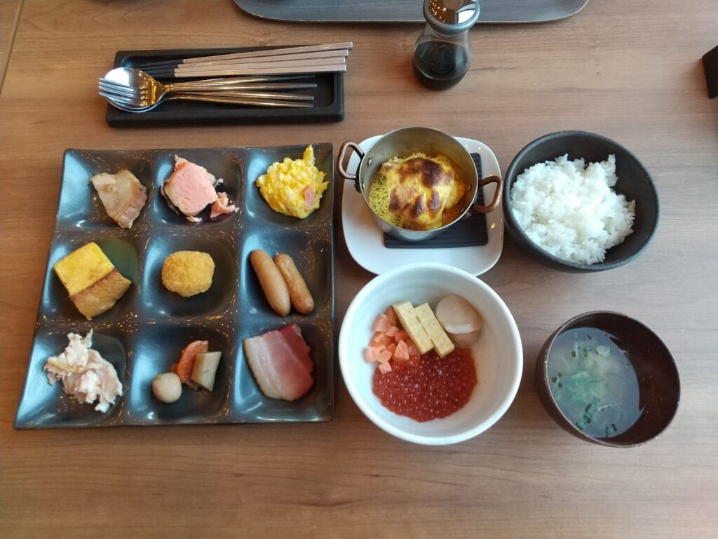 北天の丘あばしり湖鶴雅リゾート朝食バイキング